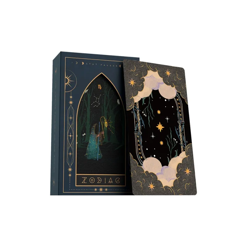 WohStudios Tarot The Twelve Houses Of The Zodiac Wade Series 78 Card Pack Board Game Star Diamond Card Collection-5