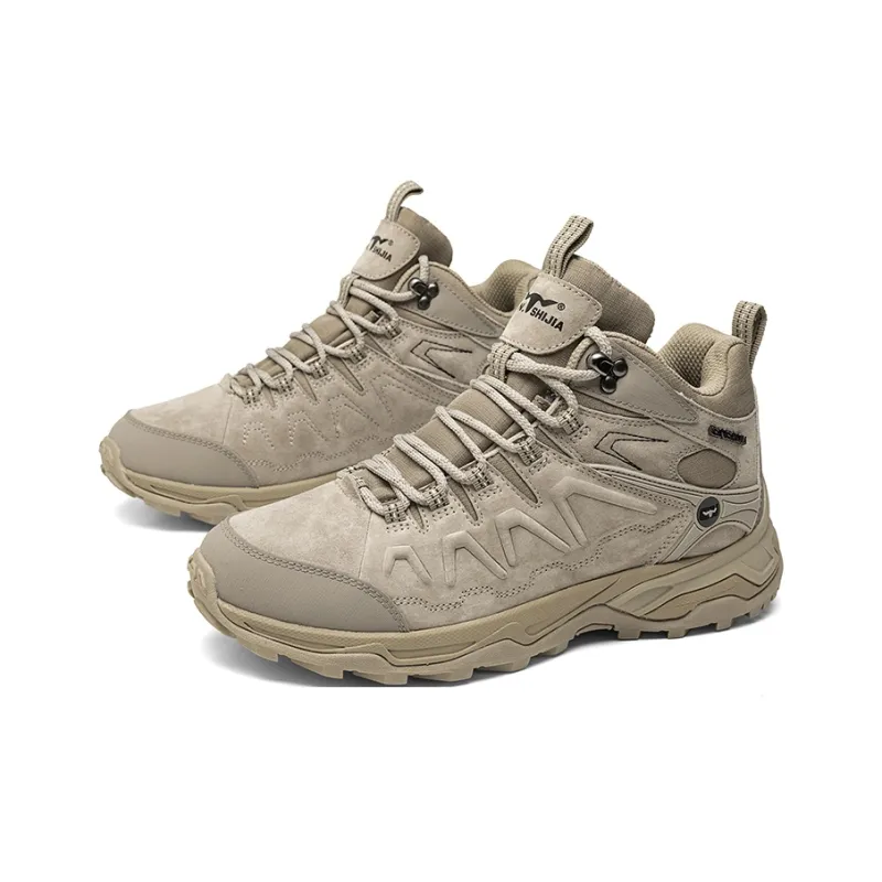 G.N.SHIJIA Abrasion Resistant Slip Resistant Cushioning Mid Top Outdoor Shoes Men's-8