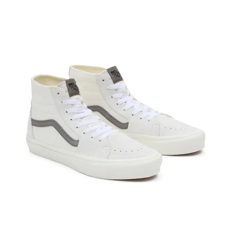 Vans SK8 HI Anti-Slip Wear-Resistant Mid-Top Skateboard Shoes Men's White-2