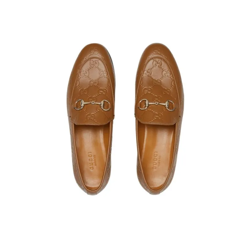 GUCCI Jordaan Loafers Women's Brown-4
