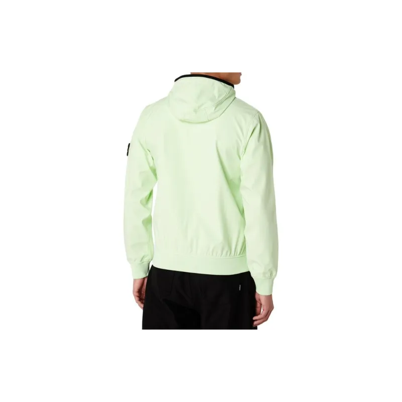 STONE ISLAND LIGHT SOFT SHELL R SERIES SOFT SHELL Jackets Coats Men's Light Green-4