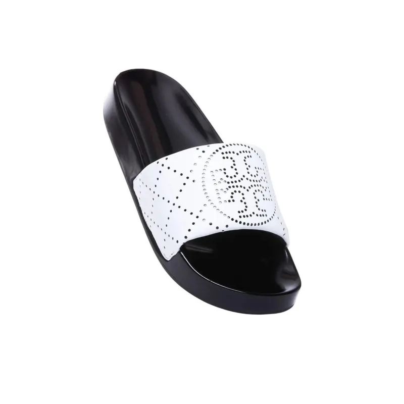 TORY BURCH Rubber Sole Abrasion Resistant Slide Slippers Women's White-4