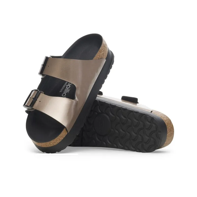 Birkenstock EVA Slip-Resistant Slide Slippers Women's Metal Gray Narrow Fit-4
