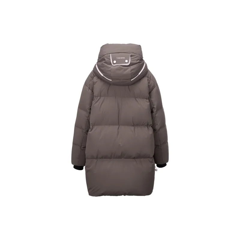 XIANGYING Down Jacket Women's Coffee-1