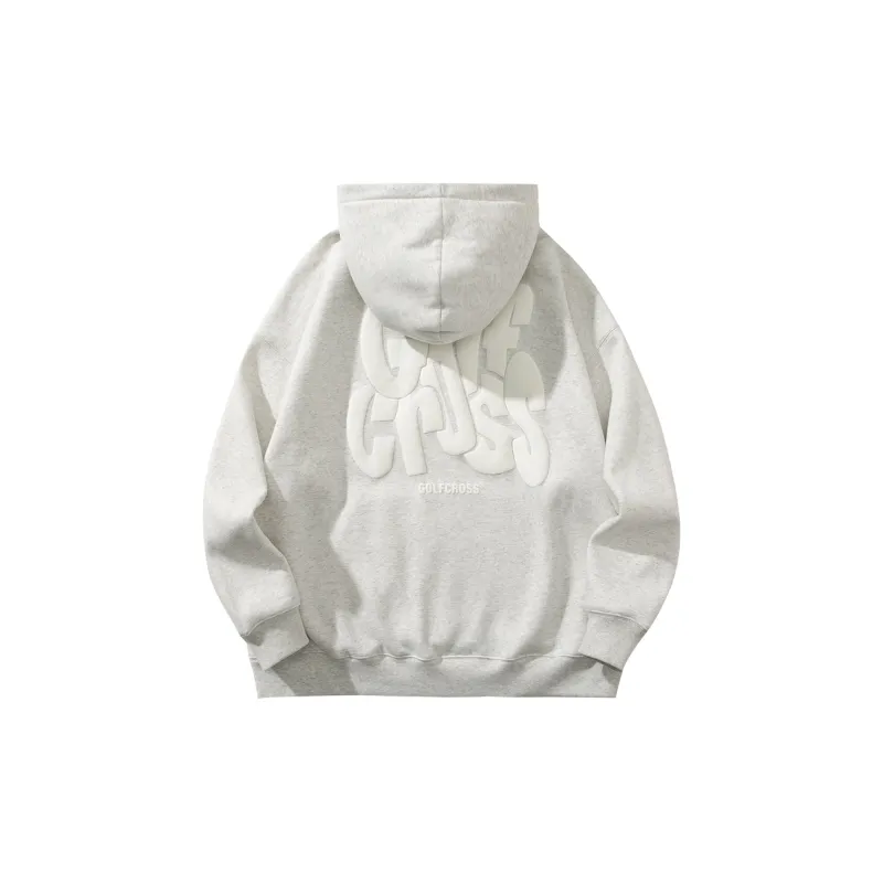 GOLFCROSS Sweatshirts Unisex White Heather Gray-1