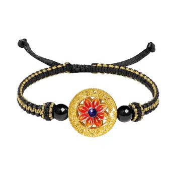 Royal Dragon Mirror Gold Bracelet Unisex