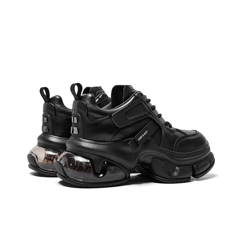 CHERYKALLY Anti Slip And Wear Resistant Height Increasing Low Top Chunky Sneakers Women's-10