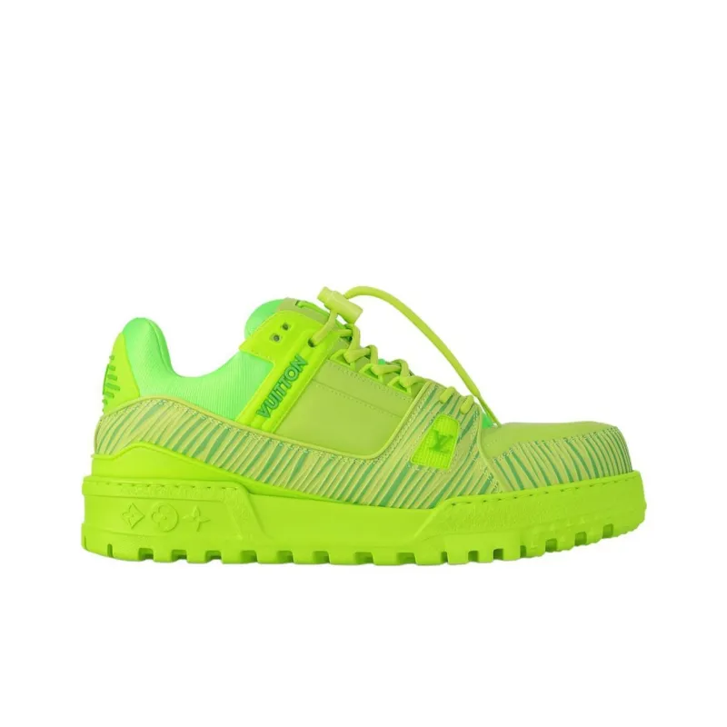 Park Seo Bo x LOUIS VUITTON Trainer Maxi Little Jigglypuff Low Top Skateboard Shoes Men's Green-1