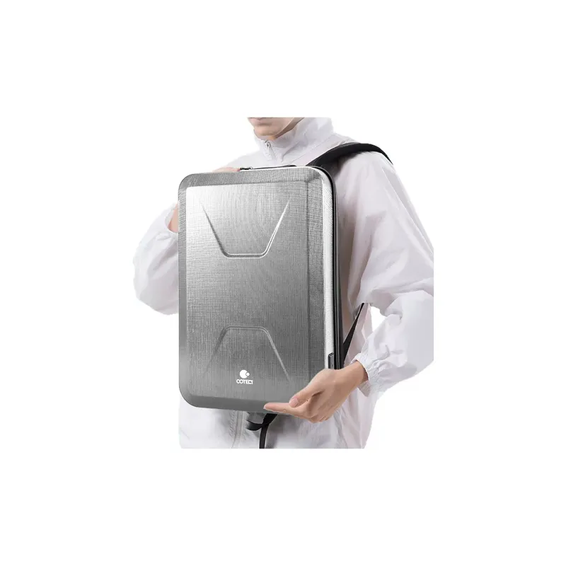 COTECi ABS+PC Backpack Large Size Unisex Black/Silver-7