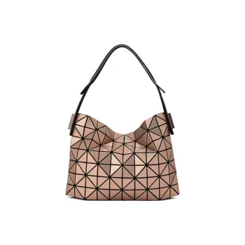 ISSEY MIYAKE Polyvinyl Chloride Resin One Shoulder Handbags Women's Light Brown