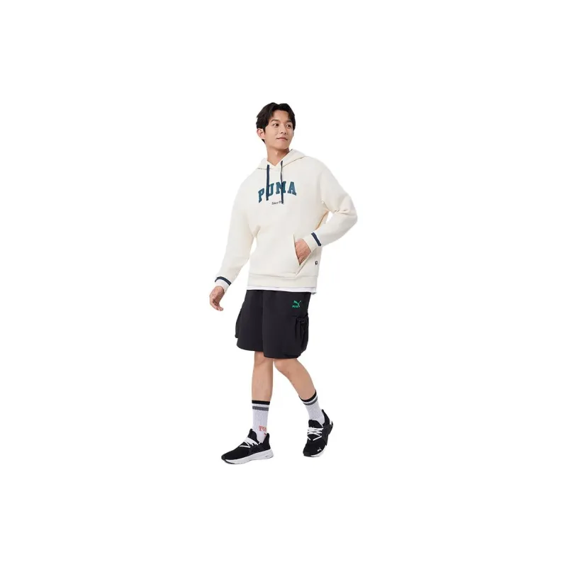 PUMA VARSITY 2.0 HOODIE Sweatshirt Men's Almond Candy Color-4