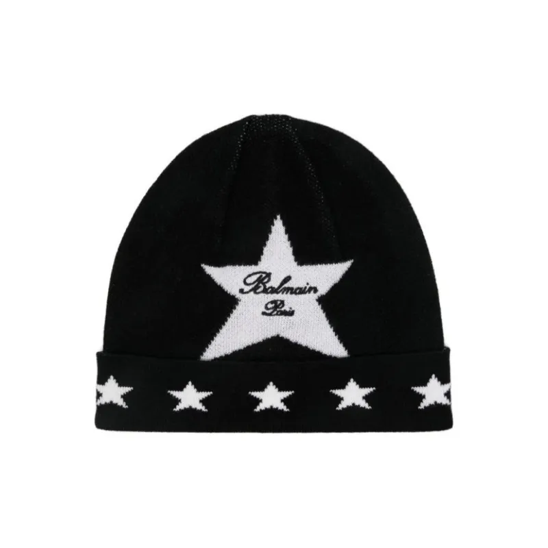 BALMAIN Signature Stars Beanie-0