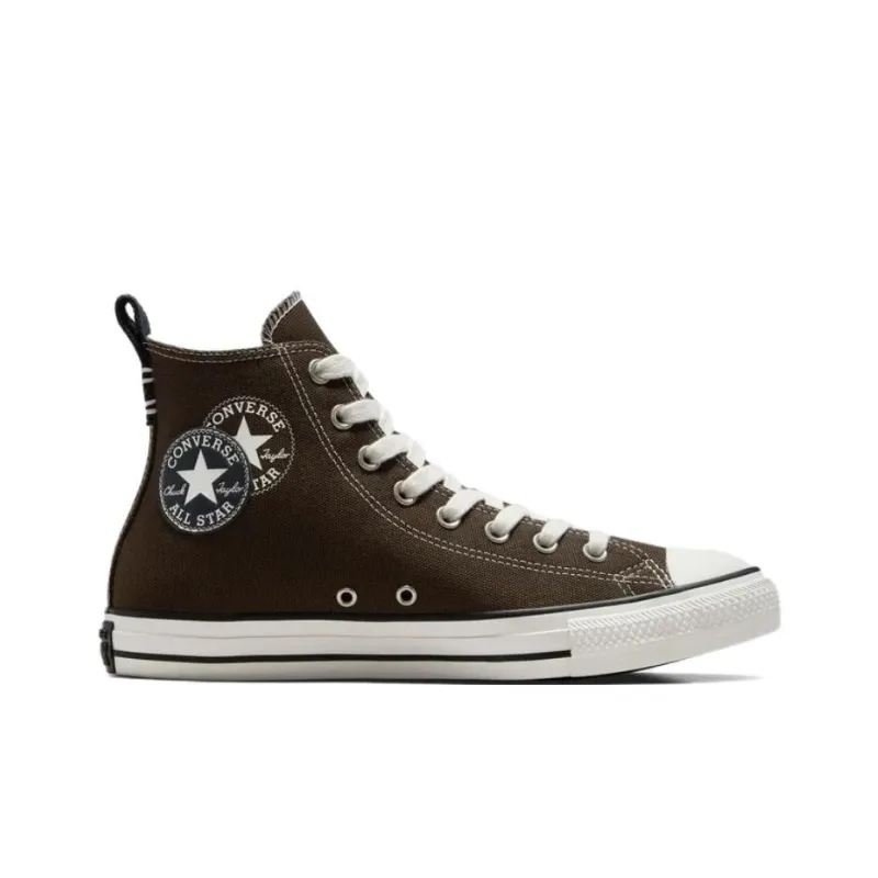 Converse All Star Anti Slip Wear Resistant High Top Skateboard Shoes Unisex Brown-1