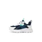 AJ6009 White Dark Blue[Breathable Mesh]
