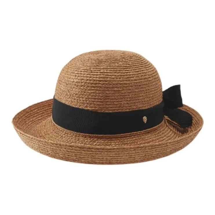 HELEN KAMINSKI Raffia, Neoprene Bucket Hats Women's Brown-1