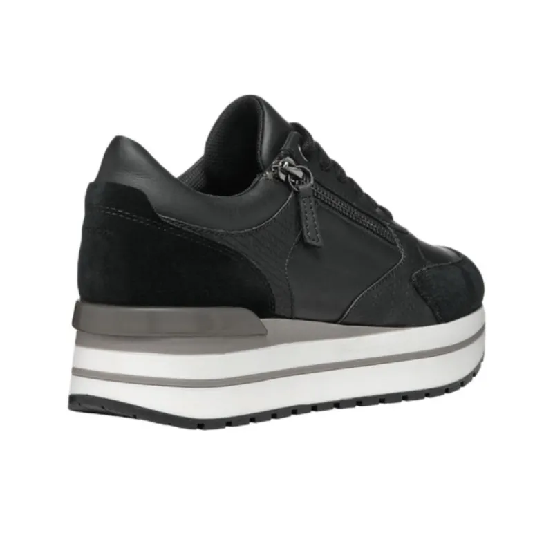 GEOX Abrasion Resistant Low Top Casual Shoes Women's Black-2