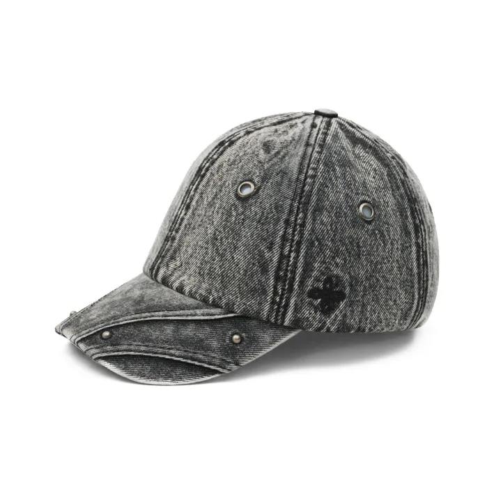 SMFK Denim Baseball Caps Unisex Heather Gray-0