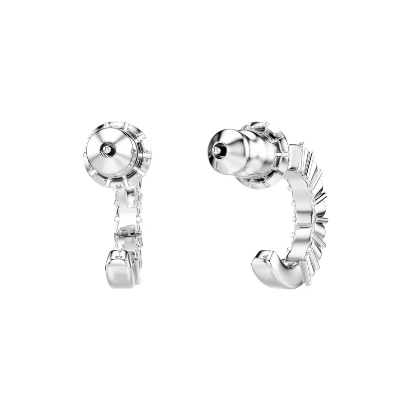 Swarovski Rhodium-Plated Faux Crystal Earrings Women's Silver-2