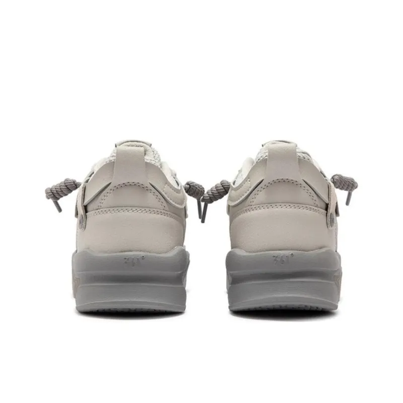 361° Jincheng Warm Anti Slip And Wear Resistant High Top Skateboard Shoes Women's Gray-3
