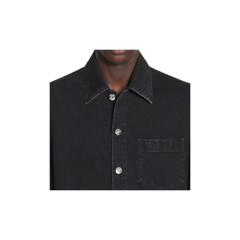 Lanvin Cocoon Button Up Denim Shirt-4