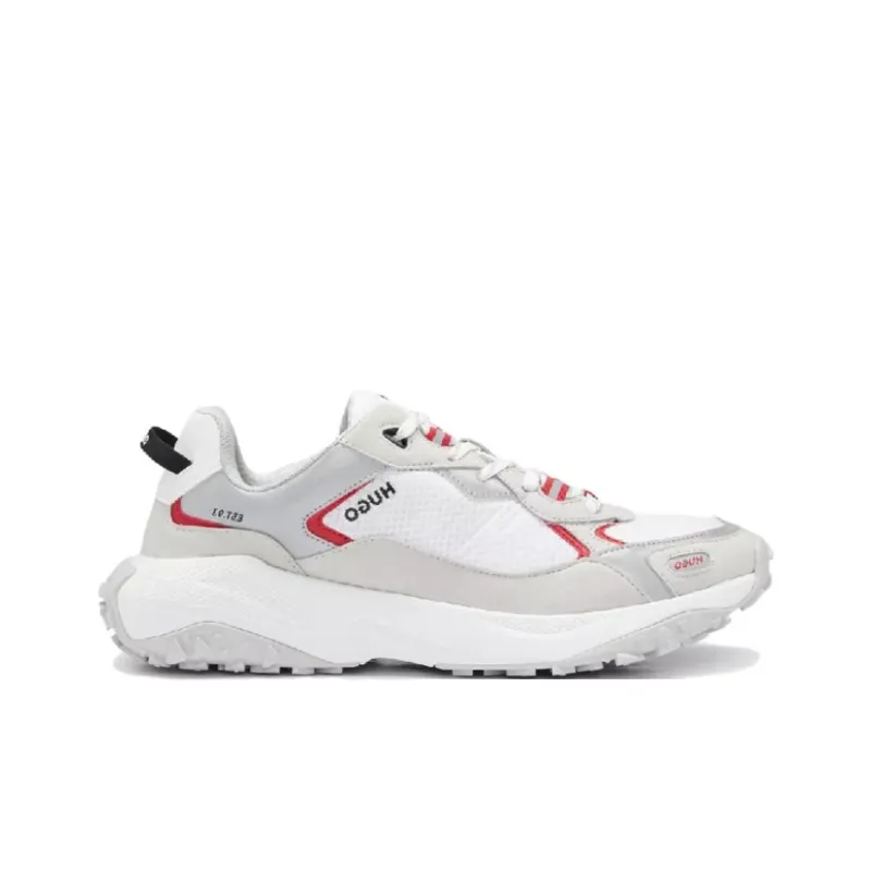 HUGO BOSS Low-Top Sports Casual Shoes Men's White Red-1