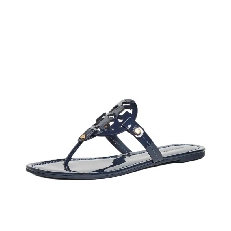 TORY BURCH Miller Rubber Sole Flip Flops Women's Blue-2