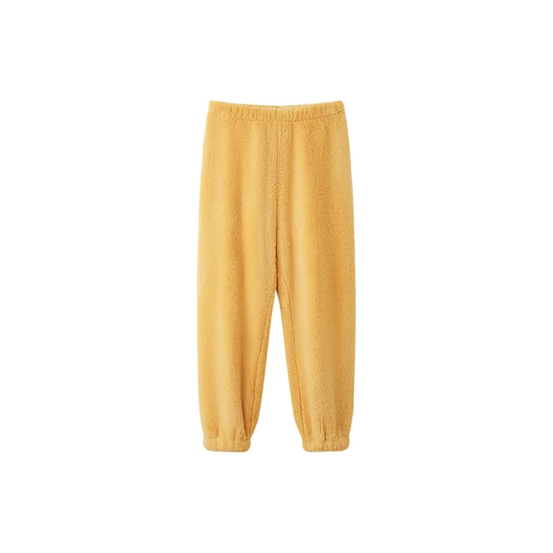 JINGYUN Pajama Pants Women's Vanilla Yellow-0