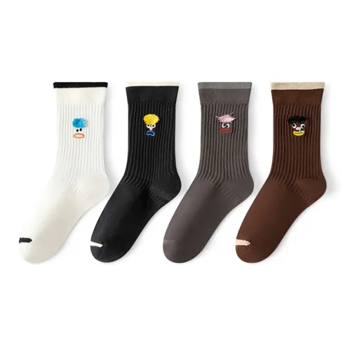 Moremoli Mid Calf Socks Women's 4 Pack