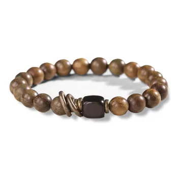 LOVEYOU PAI Golden Sandalwood Bracelets Unisex