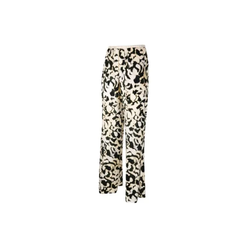 Forte Forte Abstract print Crushed velvet Trousers-1