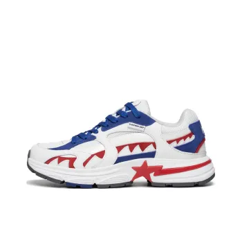 A BATHING APE Shark STA Low Top Casual Shoes Men's White