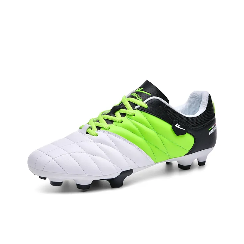 Warrior FG Rubber Long Studs Soft Ground Artificial Ground Natural Ground Cushioned Slip-Resistant Soccer Shoes Unisex-6