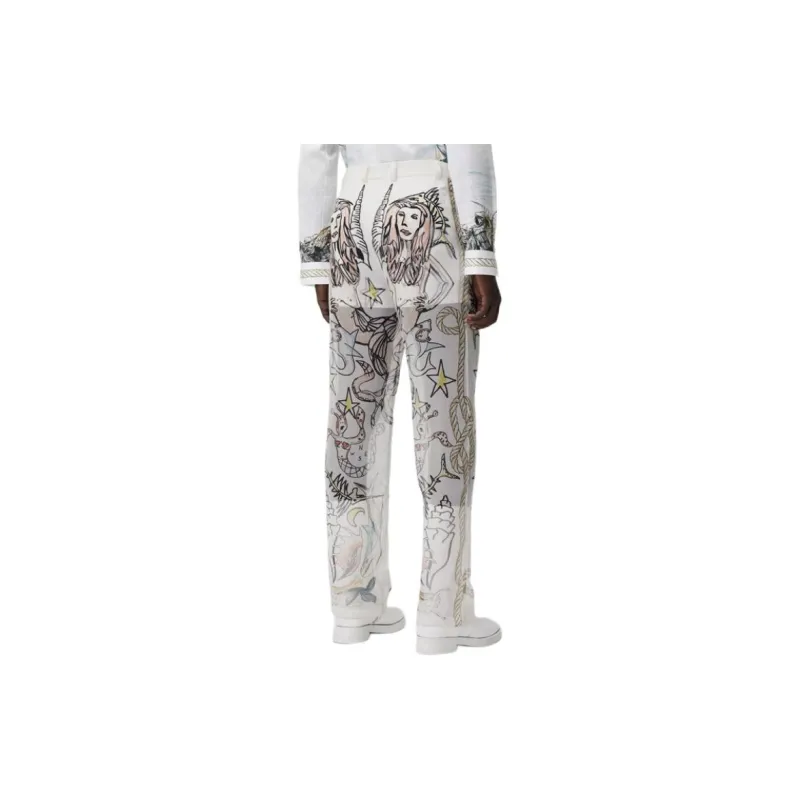 Burberry SS21 Casual Pants Men's White-3