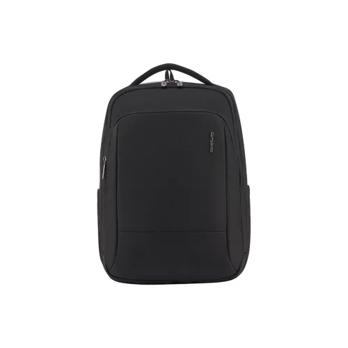 SAMSONITE Fabric With Synthetic Leather Backpack Men's Black