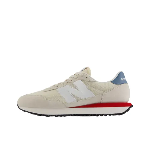 New Balance NB 237 Anti Slip Wear Resistant Low Top Casual Running Shoes Unisex Ecru