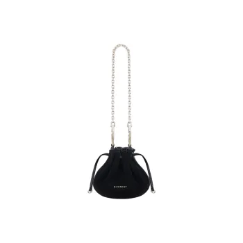 Givenchy Velvet Pumpkin Bag, Crossbody Handbag, Shoulder Bag Mini Women's Black