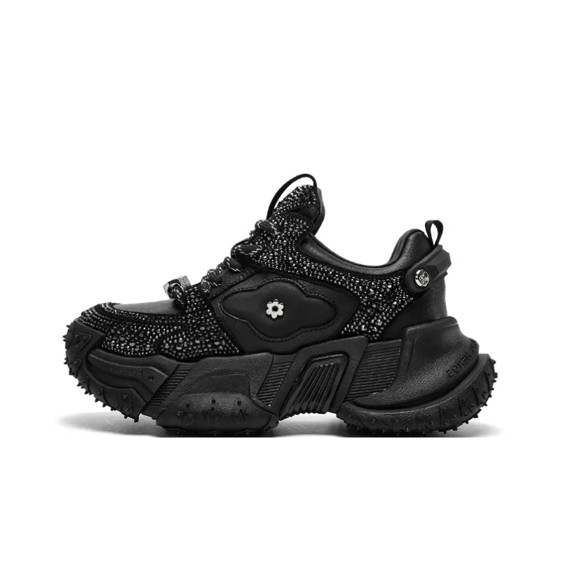 CHERYKALLY Cushioning Anti-Slip And Wear-Resistant Height Increasing Low-Top Chunky Sneakers Women's-5