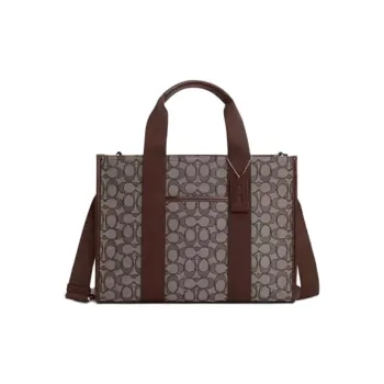 COACH Smith Recycled Material Tote Bag, Shopping Bag, Crossbody Bag, One Shoulder Handbag Large Size Women's Maple