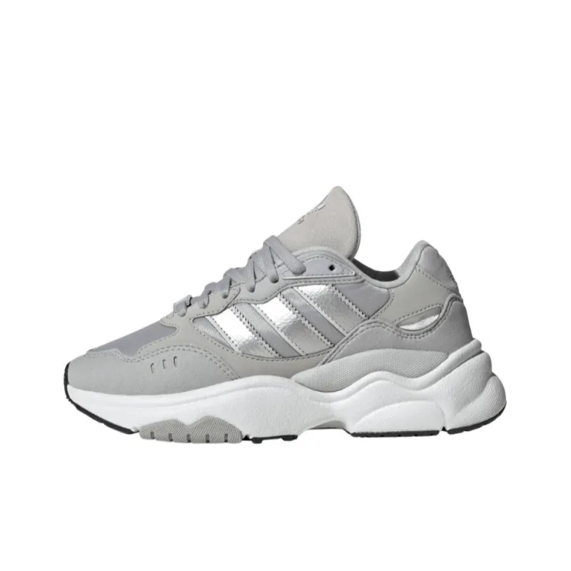Adidas Originals Retropy F90 Anti Slip Wear Resistant Low Top Kids Lifestyle Shoes Gray Teenagers-0
