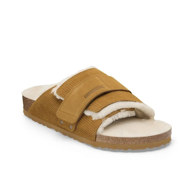 Birkenstock Abrasion Resistant Slide Slippers Unisex Cork Brown Narrow-1