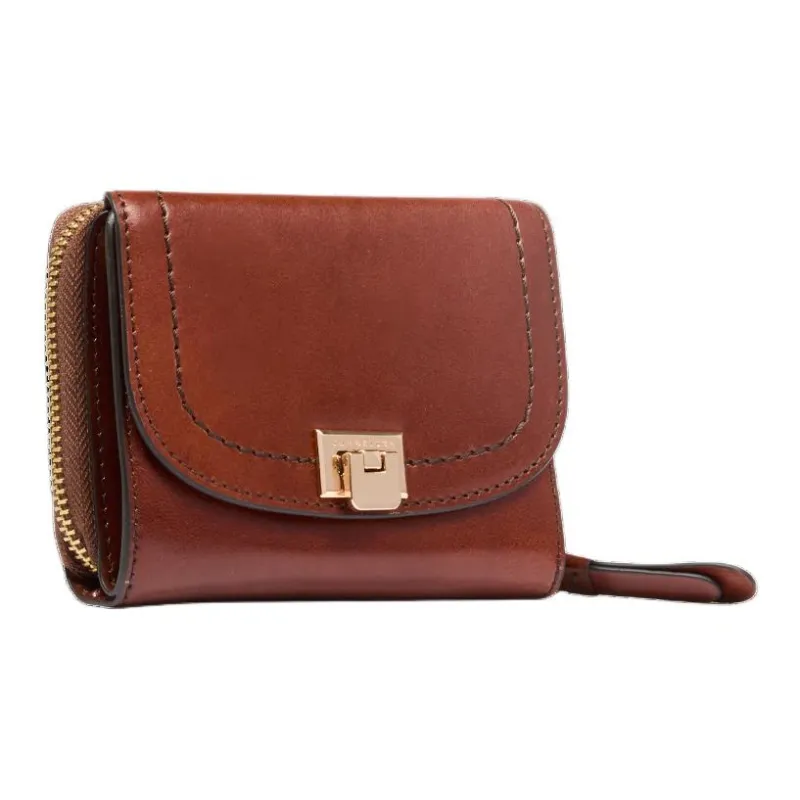 THE BRIDGE Leather Wallet Women's Brown-1