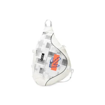 COEXISTENCE Polyester Quiver Bag, Sling Bag Unisex White