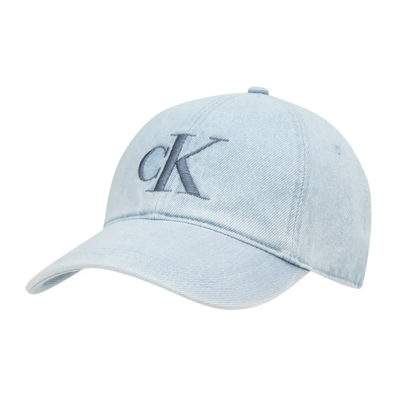 CALVIN KLEIN Cotton Baseball Caps Unisex Denim Light Blue-1