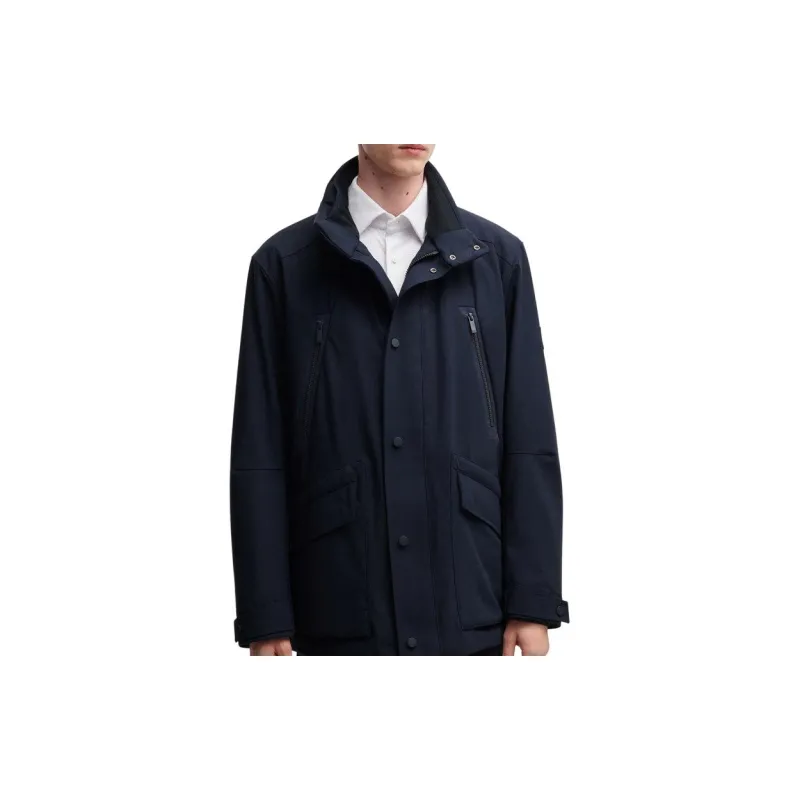 HUGO BOSS Logo Patch Funnel Neck Jacket-2