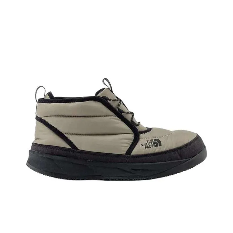THE NORTH FACE Nuptse Wear Resistant Short Snow Boots Men's Gray-1