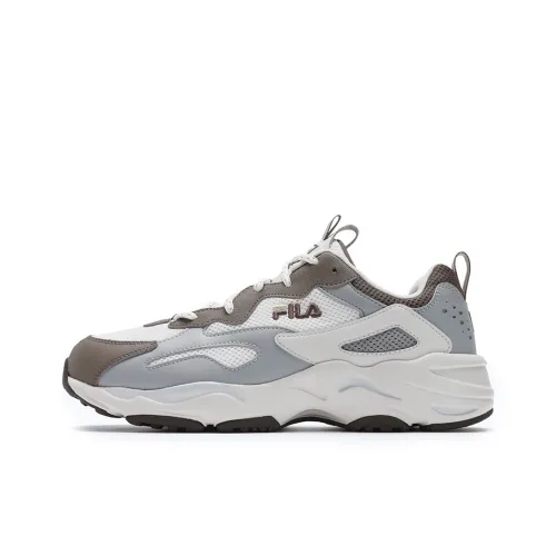 FILA Tracer Wear Resistant Low Top Running Shoes Men's Gray