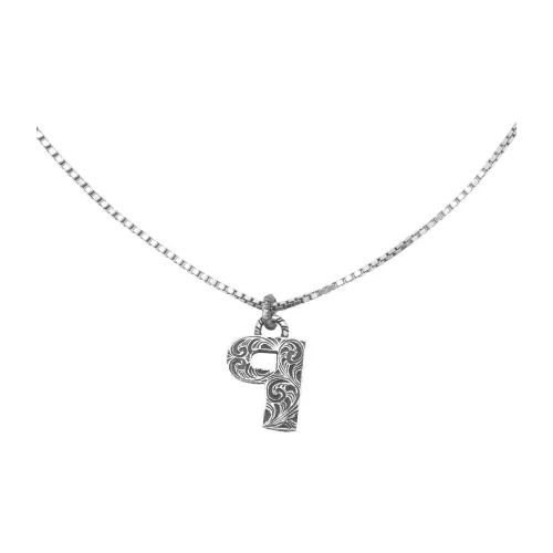 GUCCI Necklace Unisex Silver