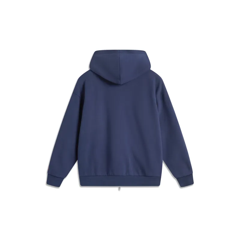 LiNing Weekend Youth Sweatshirt Unisex Dark Ship Blue-1