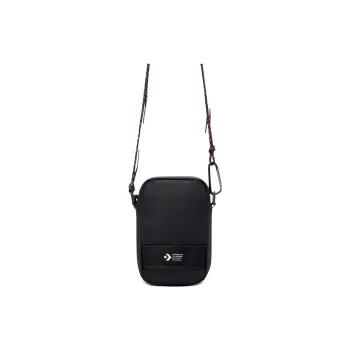 Converse Polyester With Polyurethane Cell Phone Pouch, Shoulder Bag, Crossbody Bag Regular Unisex Black