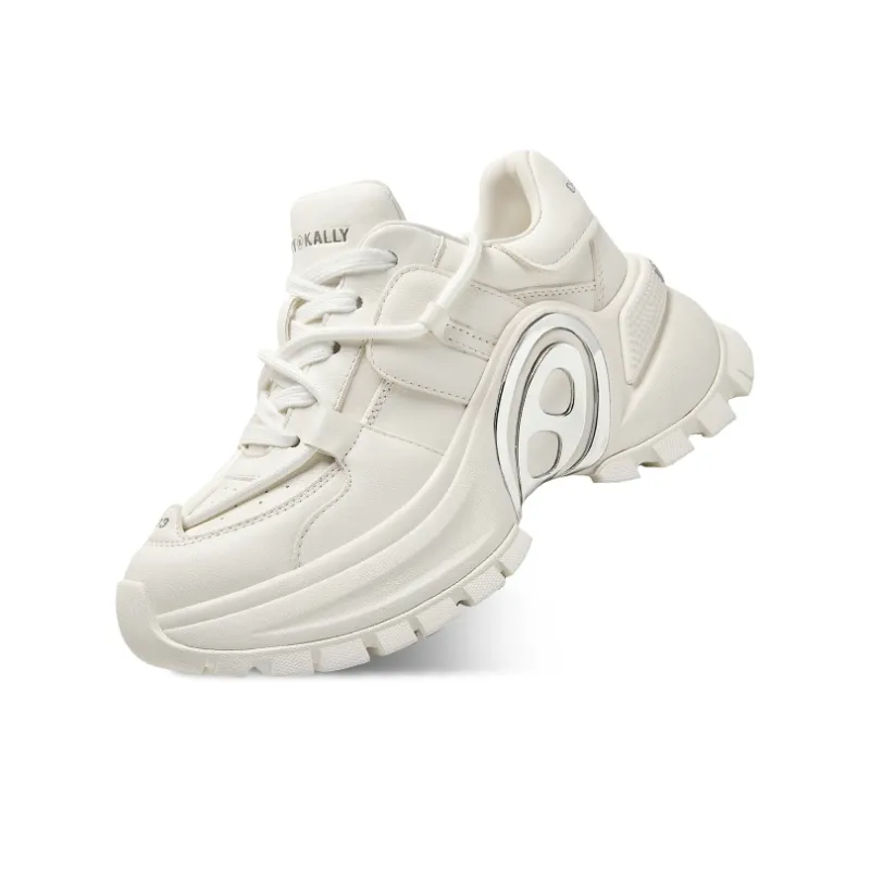 CHERYKALLY Anti Slip And Wear Resistant Height Increasing Low Top Chunky Sneakers Women's-9